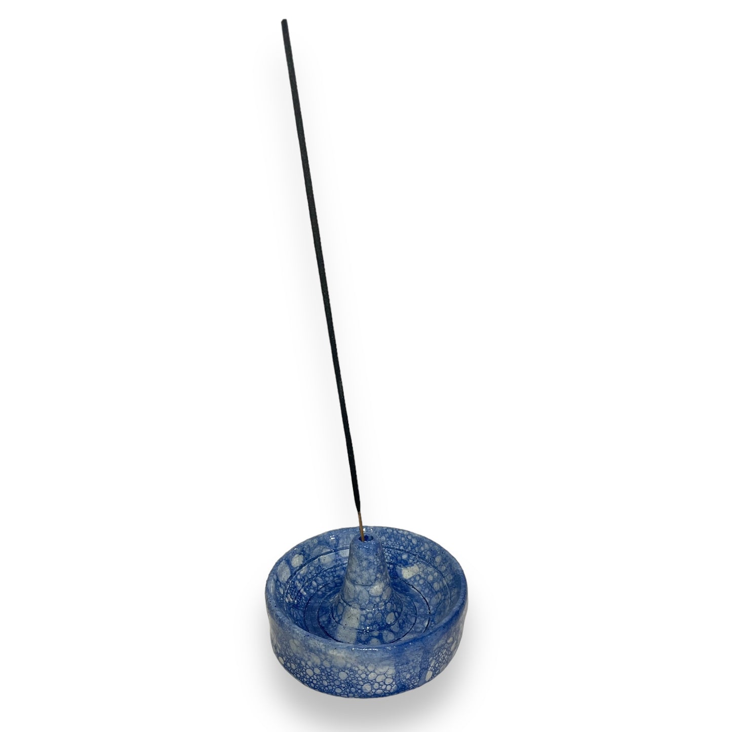 Blue Bubbles Incense Holder