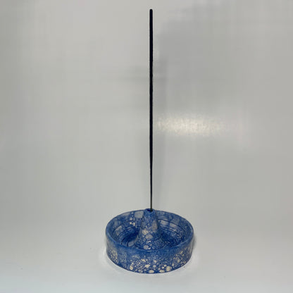 Blue Bubbles Incense Holder